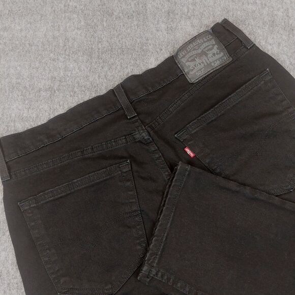 Levi's 502 Mens Size 36x30 (Fit 35x28.5) Taper Fit Black Jeans - Picture 1 of 8